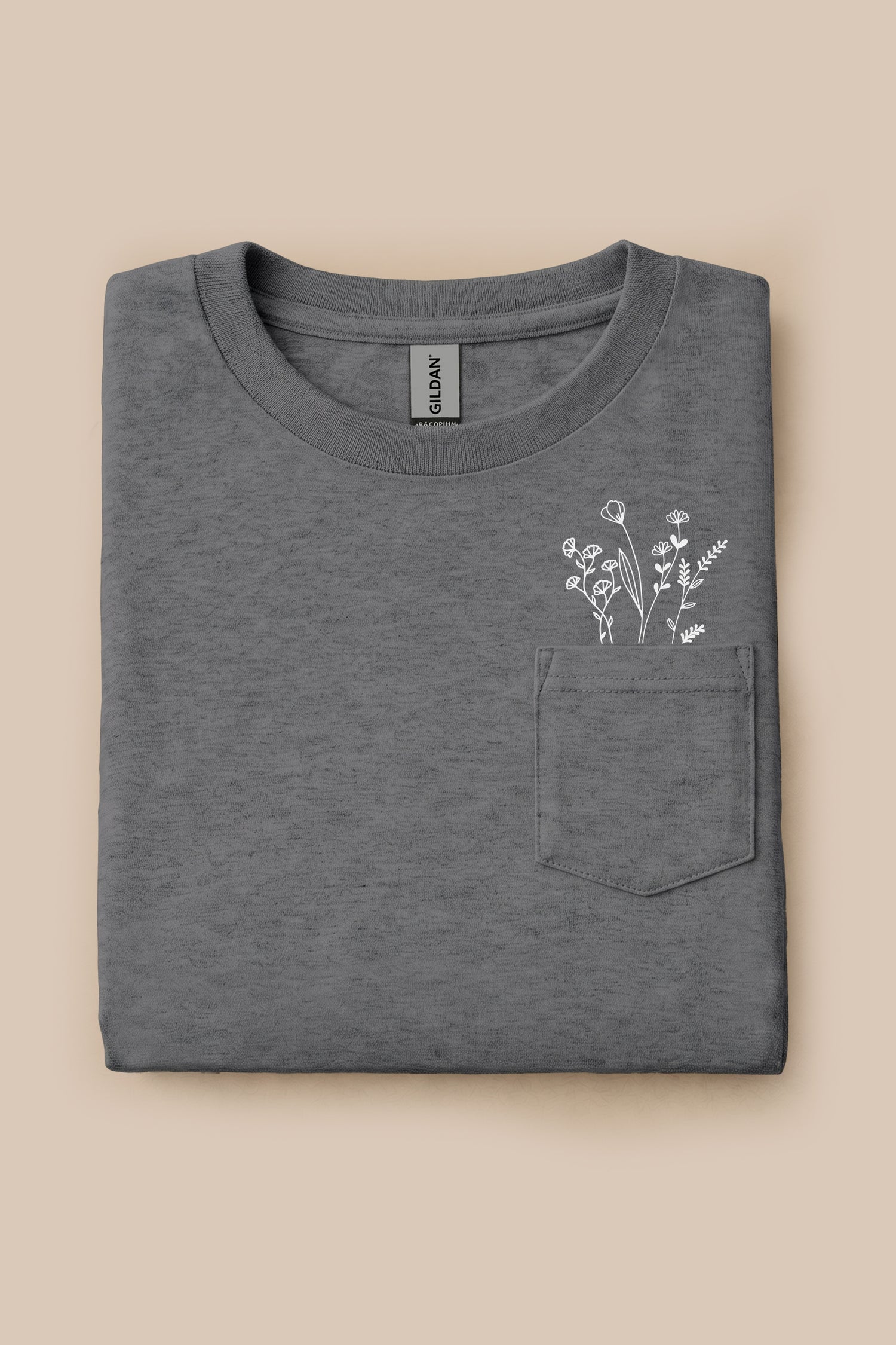 Pocket of Flowers Pocket Tee